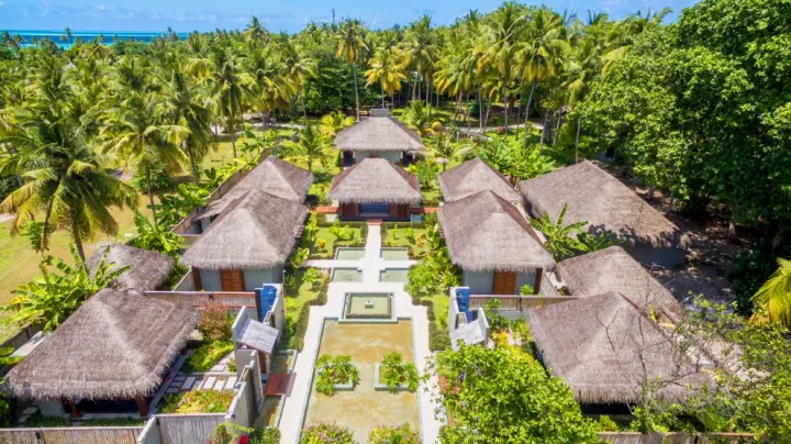 Furaveri Maldives, Мальдивы — спа Furaveri Maldives — спа-комплекс с высоты птичьего полета