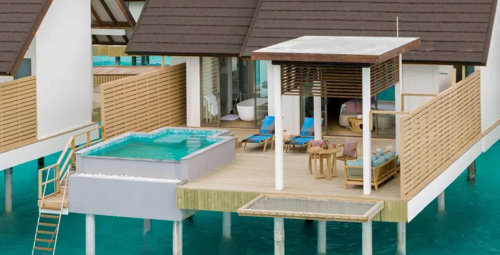 Meyyafushi Maldives, Мальдивы — вилла на воде Meyyafushi Maldives — водная вилла с приватным инфинити-бассейном и террасой над океаном