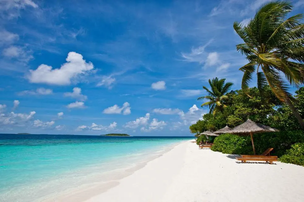 Reethi Beach Resort — чистейший пляж с белым песком