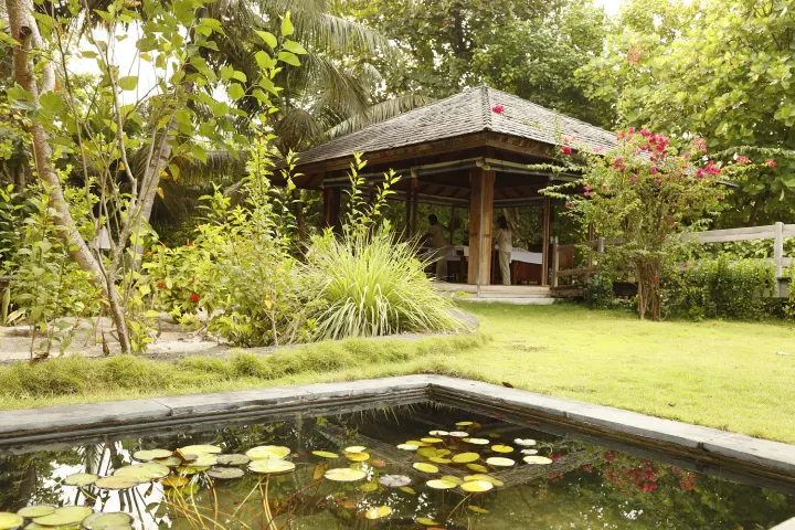 The Barefoot Eco Hotel, Мальдивы — спа The Barefoot Eco Hotel — уединённый спа-центр в окружении тропического сада для массажа и аюрведы